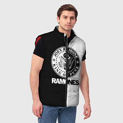 Мужской жилет Ramones B&W, цвет: 3D-красный — фото 2