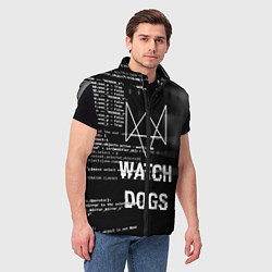 Мужской жилет Watch Dogs: Hacker, цвет: 3D-светло-серый — фото 2
