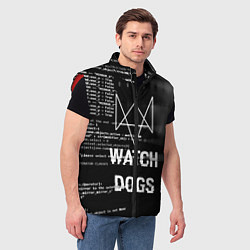 Мужской жилет Watch Dogs: Hacker, цвет: 3D-красный — фото 2