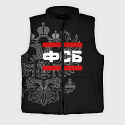 Мужской жилет ФСБ: герб РФ, цвет: 3D-черный