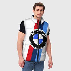 Мужской жилет BMW M: White Sport, цвет: 3D-черный — фото 2