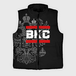 Мужской жилет ВКС: герб РФ, цвет: 3D-черный
