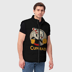 Мужской жилет Cuphead: Mugman, цвет: 3D-черный — фото 2