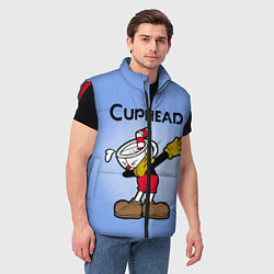 Мужской жилет Cuphead Dab, цвет: 3D-красный — фото 2