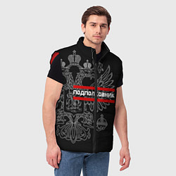 Мужской жилет Подполковник: герб РФ, цвет: 3D-красный — фото 2