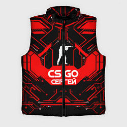 Мужской жилет CS:GO - Сергей, цвет: 3D-черный