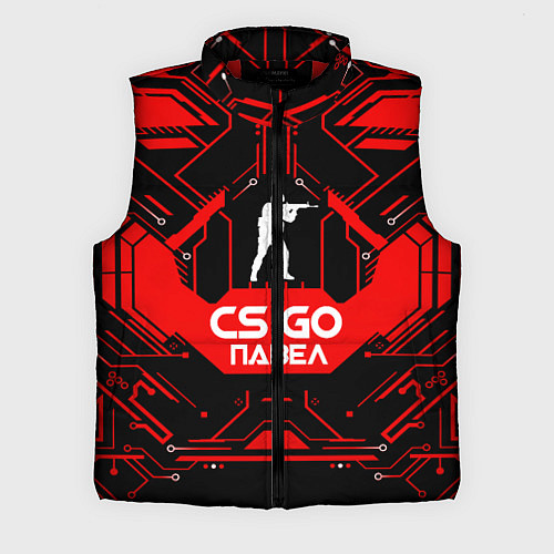 Мужской жилет CS:GO - Павел / 3D-Красный – фото 1