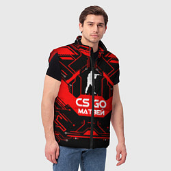 Мужской жилет CS:GO - Матвей, цвет: 3D-красный — фото 2