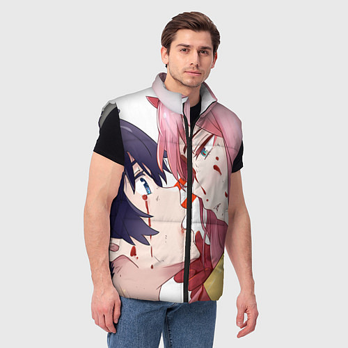 Мужской жилет Darling in the FranXX / 3D-Светло-серый – фото 3