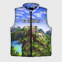 Мужской жилет Майнкрафт: Саша