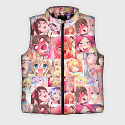 Мужской жилет Ahegao, цвет: 3D-черный