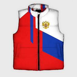 Мужской жилет Russia: Geometry Tricolor