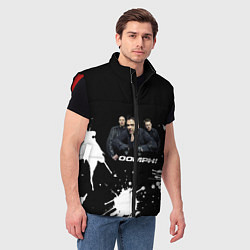 Мужской жилет Группа OOMPH!, цвет: 3D-красный — фото 2