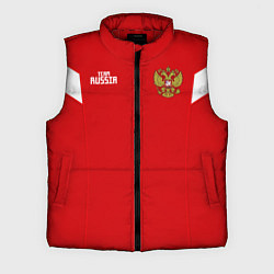 Мужской жилет Россия: Акинфеев ЧМ-2018, цвет: 3D-красный
