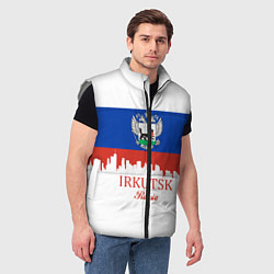 Мужской жилет Irkutsk: Russia, цвет: 3D-светло-серый — фото 2