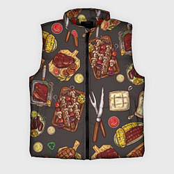 Мужской жилет Шашлычное раздолье, цвет: 3D-красный