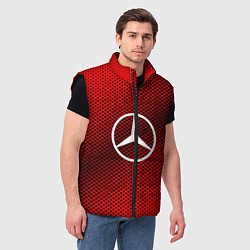 Мужской жилет Mercedes: Red Carbon, цвет: 3D-черный — фото 2