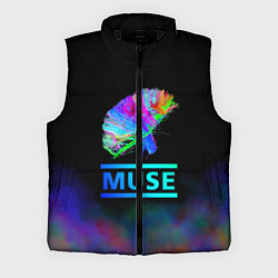 Мужской жилет Muse: Neon Flower, цвет: 3D-черный