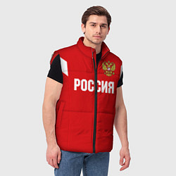 Мужской жилет Сборная России, цвет: 3D-красный — фото 2