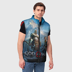 Мужской жилет God of War, цвет: 3D-красный — фото 2