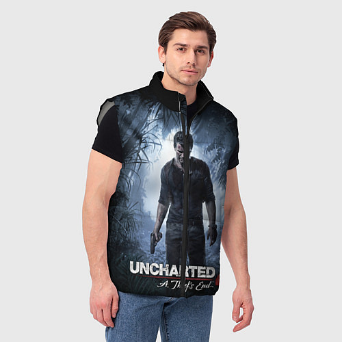 Мужской жилет Uncharted 4: A Thief's End / 3D-Светло-серый – фото 3