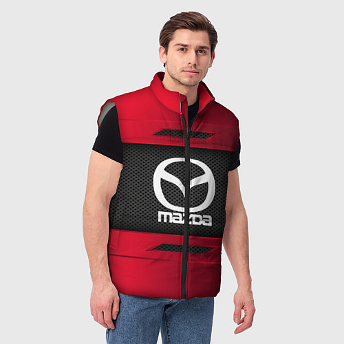 Мужской жилет Mazda Sport / 3D-Светло-серый – фото 3