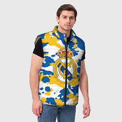 Мужской жилет Real Madrid: Camo, цвет: 3D-светло-серый — фото 2