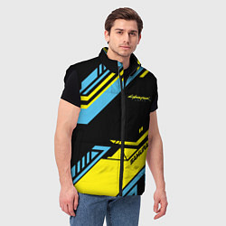 Мужской жилет Cyberpunk 2077: Samurai, цвет: 3D-черный — фото 2