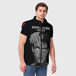 Мужской жилет XXXTentacion: 1998-2018, цвет: 3D-красный — фото 2