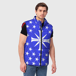 Мужской жилет Far Cry 5: Blue Cult Symbol, цвет: 3D-красный — фото 2