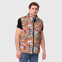 Мужской жилет Котобомбинг, цвет: 3D-черный — фото 2