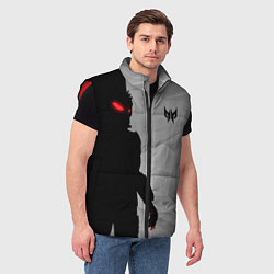 Мужской жилет Силуэт хищника, цвет: 3D-красный — фото 2