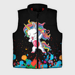 Мужской жилет Малыш-единорог, цвет: 3D-красный