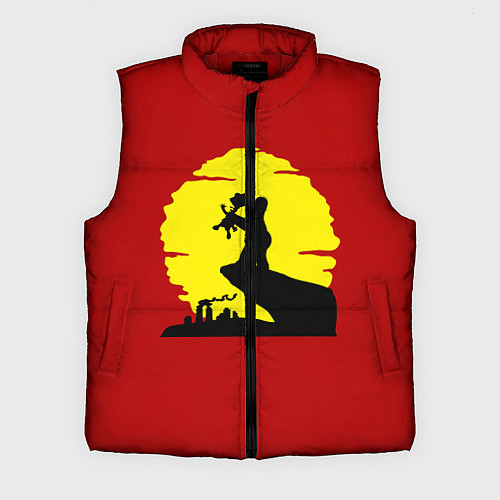 Мужской жилет Гомер и барт / 3D-Красный – фото 1