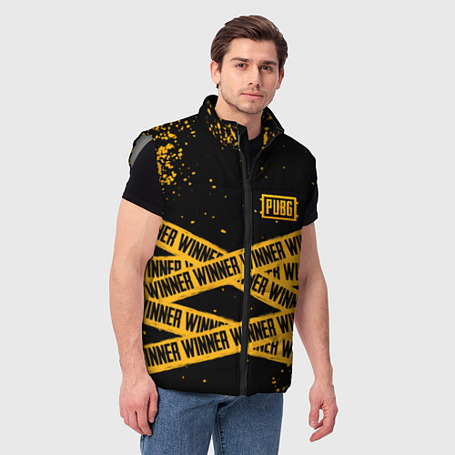 Мужской жилет PUBG: Only Winner / 3D-Светло-серый – фото 3