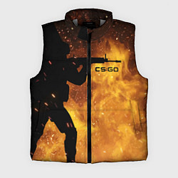 Мужской жилет CS:GO Dark Fire, цвет: 3D-светло-серый