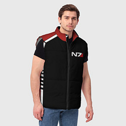 Мужской жилет MASS EFFECT N7, цвет: 3D-светло-серый — фото 2