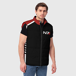 Мужской жилет MASS EFFECT N7, цвет: 3D-красный — фото 2