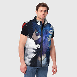 Мужской жилет Академия героев - Даби, цвет: 3D-красный — фото 2