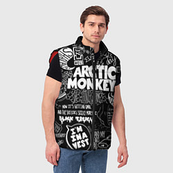 Мужской жилет Arctic Monkeys: I'm in a Vest, цвет: 3D-красный — фото 2
