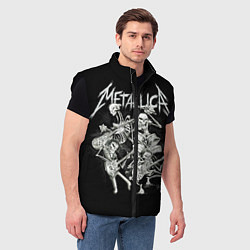 Мужской жилет Metallica: Bones Rock, цвет: 3D-черный — фото 2