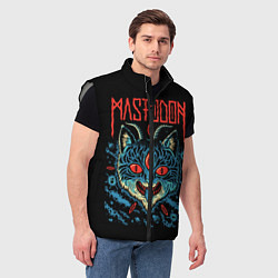 Мужской жилет Mastodon: Demonic Cat, цвет: 3D-светло-серый — фото 2