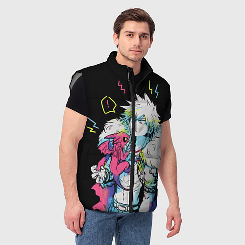 Мужской жилет Кацуки / 3D-Светло-серый – фото 3