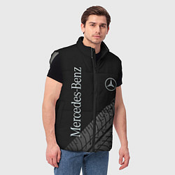 Мужской жилет Mercedes AMG: Street Style, цвет: 3D-светло-серый — фото 2