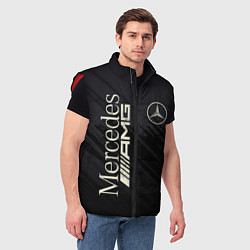 Мужской жилет Mercedes AMG: Black Edition, цвет: 3D-красный — фото 2