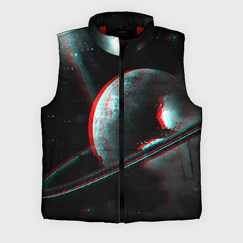 Мужской жилет Cosmos Glitch / 3D-Красный – фото 1