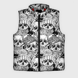 Мужской жилет Hipster skulls