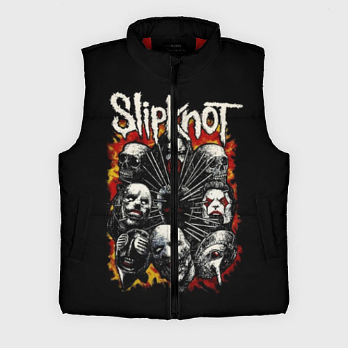 Мужской жилет Slipknot: Faces / 3D-Красный – фото 1