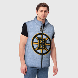 Мужской жилет Boston Bruins: Hot Ice, цвет: 3D-черный — фото 2