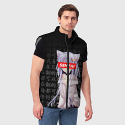 Мужской жилет SENPAI ANIME, цвет: 3D-светло-серый — фото 2